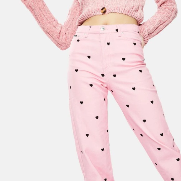 MINGA - Sweetheart Denim Mom Jeans - Picture 1 of 9